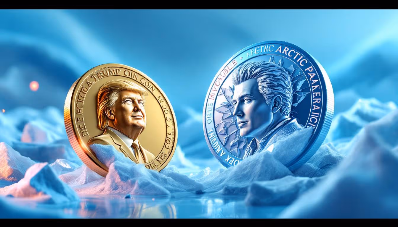 El paisaje cripto: Official Trump Coin vs. Arctic Pablo Coin