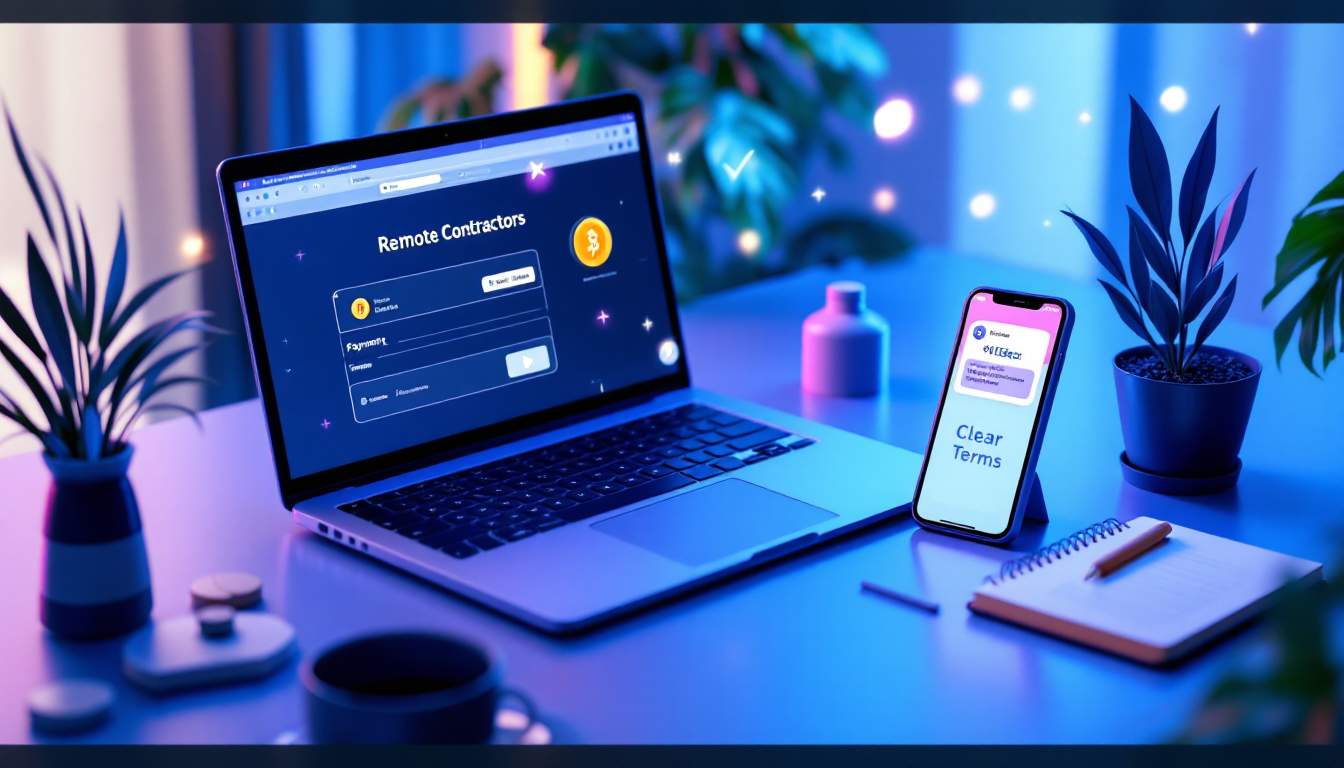 How can businesses effectively manage payments to remote contractors?