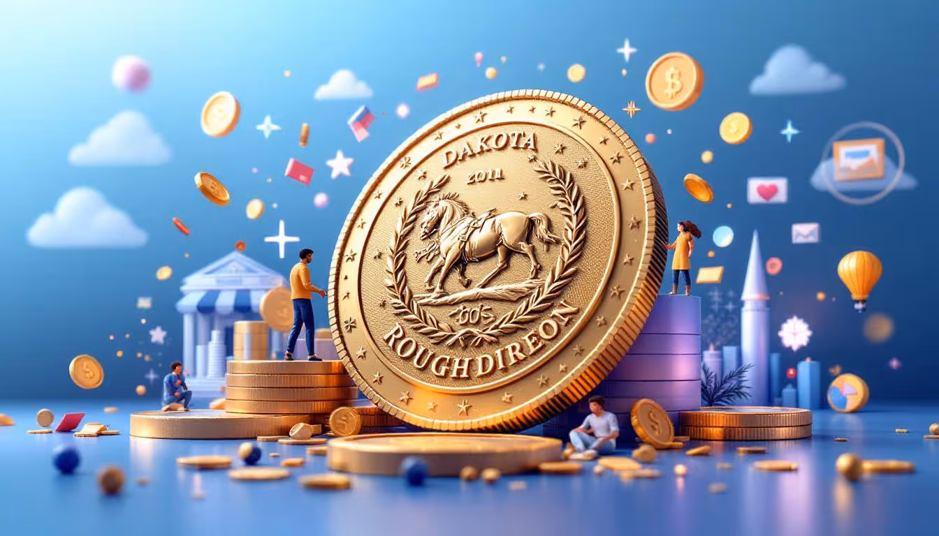 La moneda Roughrider de Dakota del Norte: Una solución respaldada por el estado para la inclusión financiera y la banca digital