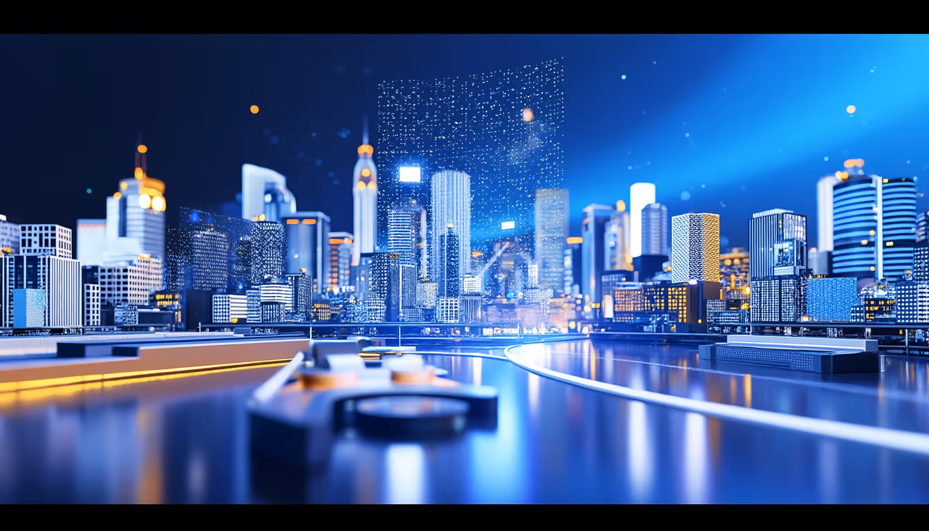 A 3D illustration depicting Digitap's $TAP token presale with a blue to white gradient background.