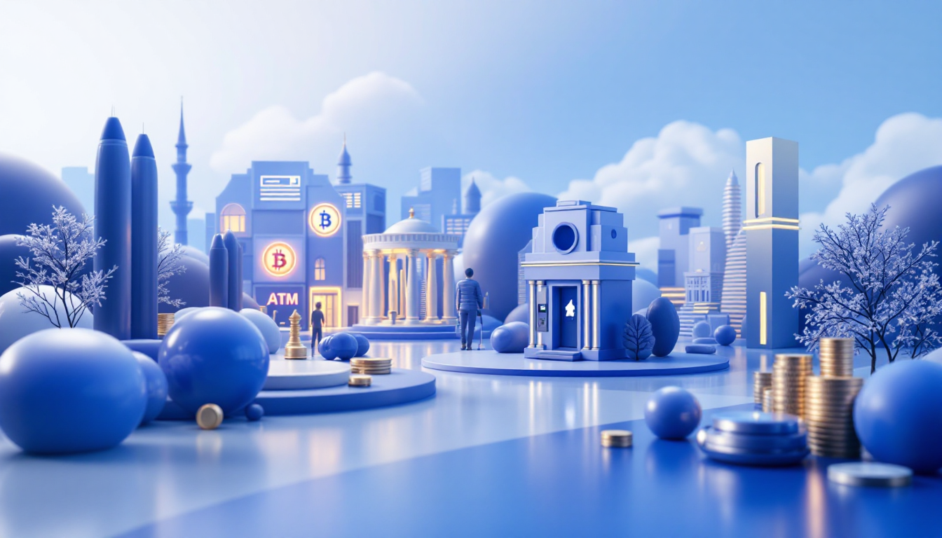 A 3D illustration of Firas Isa's money laundering indictment impacting the Bitcoin ATM market.