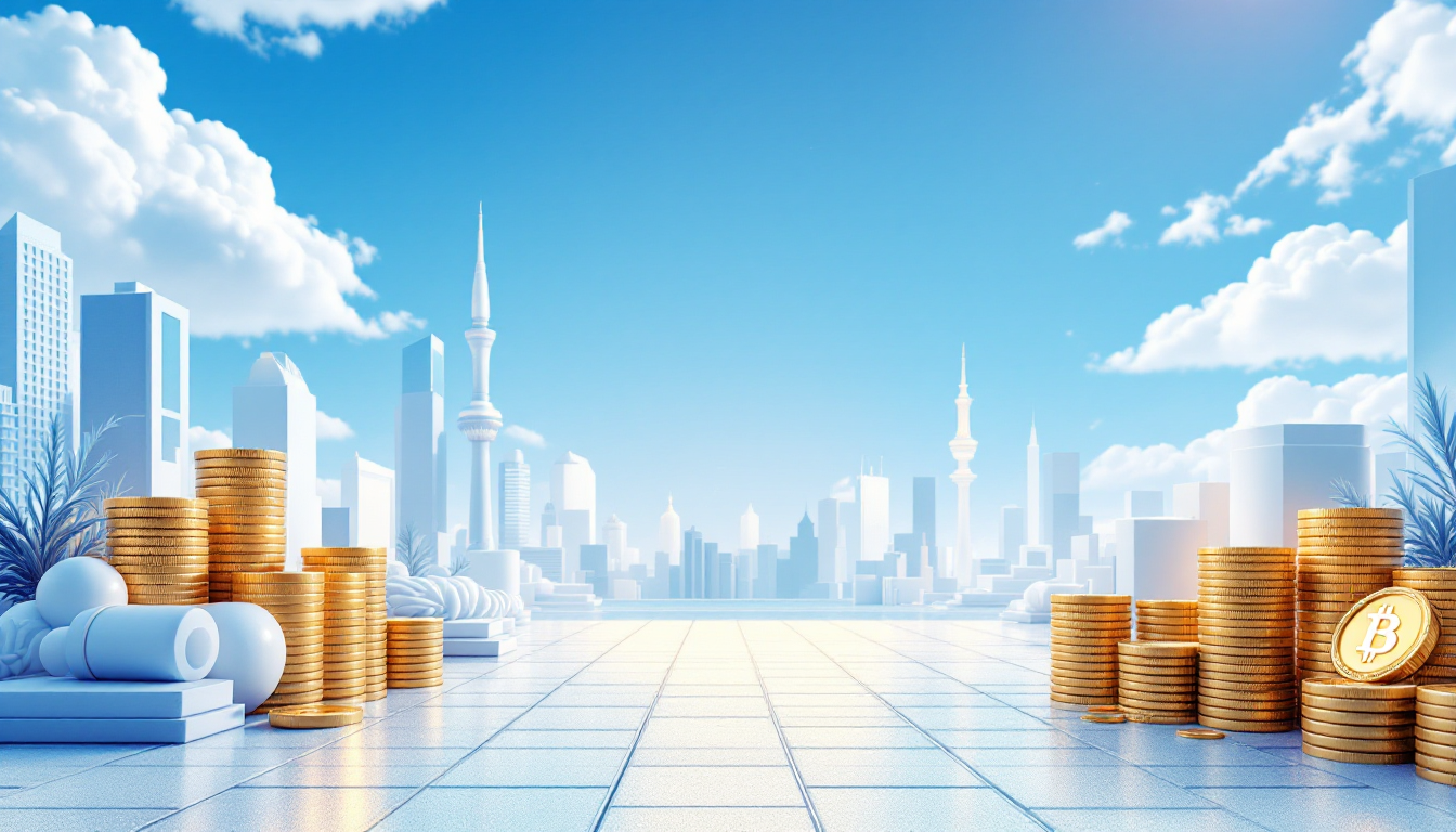 3D illustration of the Bank of Korea rate hold at 2.50% affecting cryptocurrency investments.