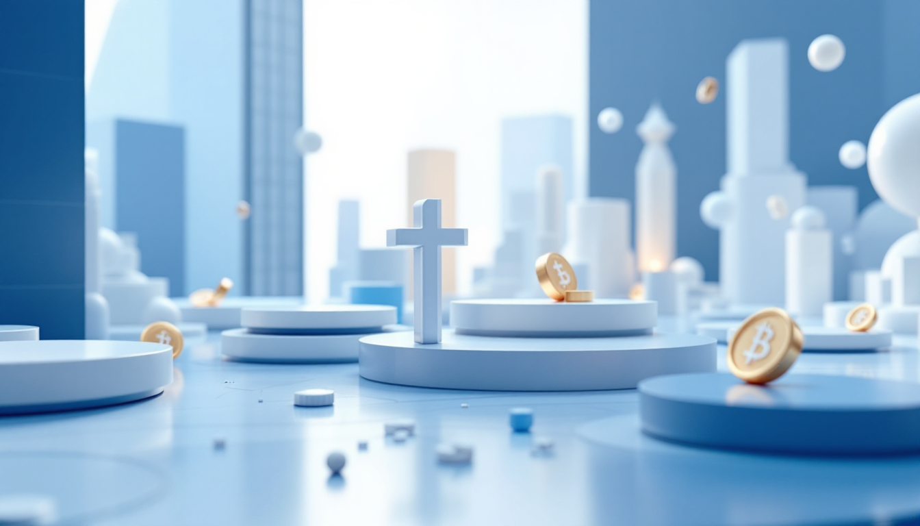 3D illustration of a cityscape symbolizing Tether's credibility issue after USDT downgrade by S&P.