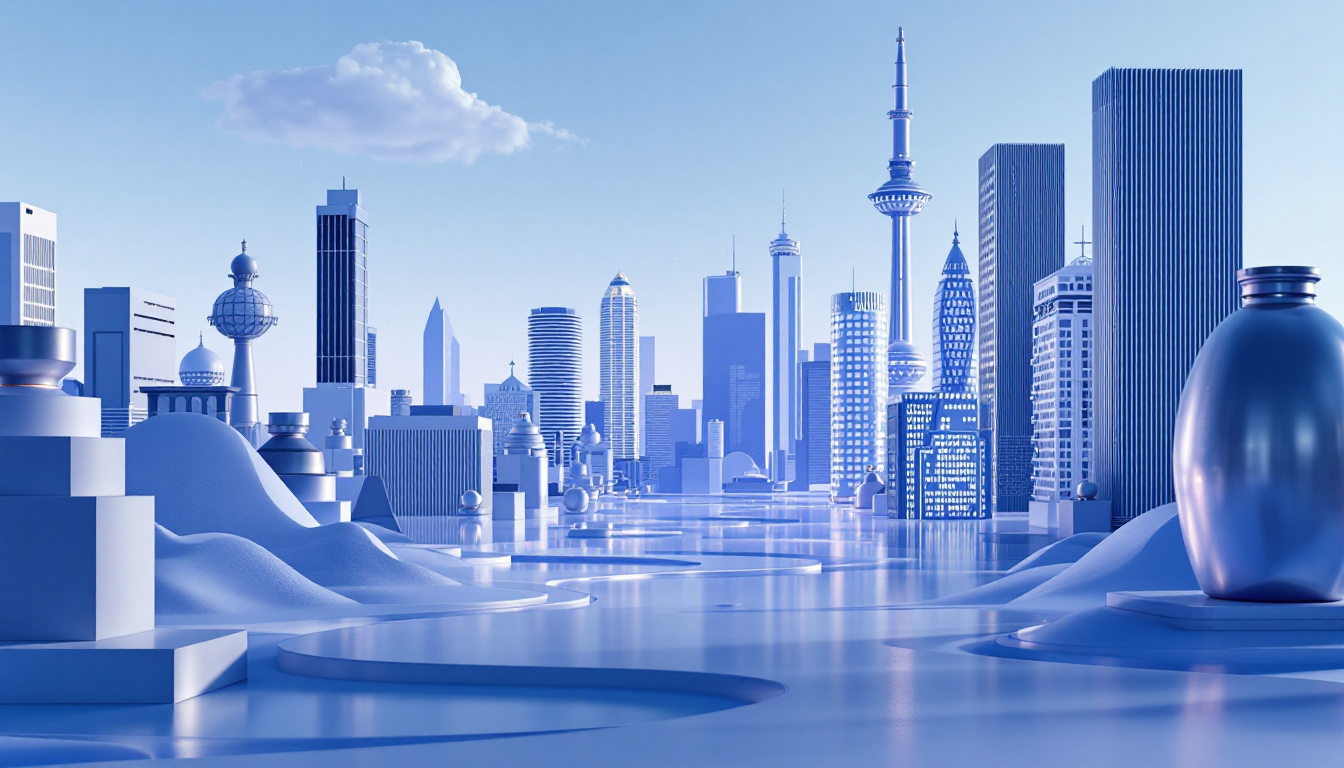 3D illustration depicting Poland's crypto industry turmoil post President Nawrocki's veto on assets.