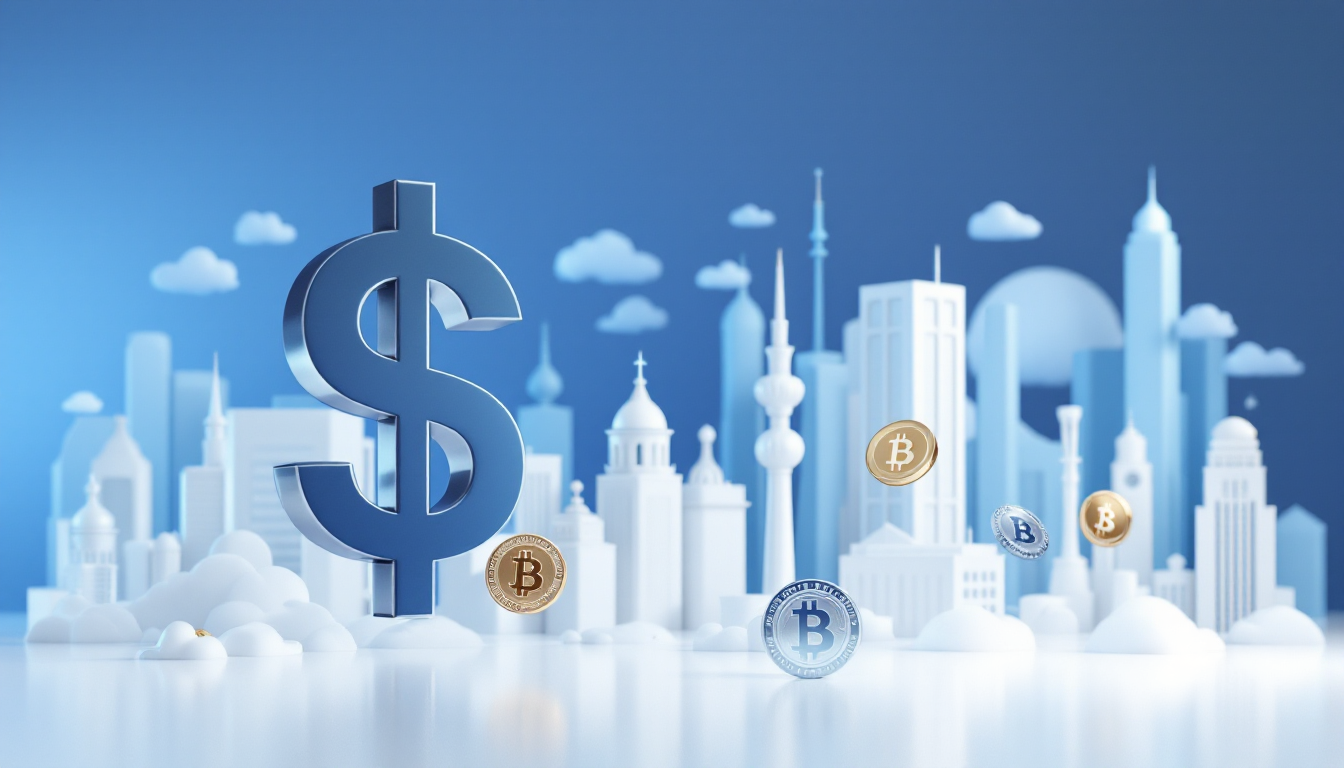 3D illustration depicting U.S. Treasury debt buyback, showcasing fiscal strategy amid national debt.