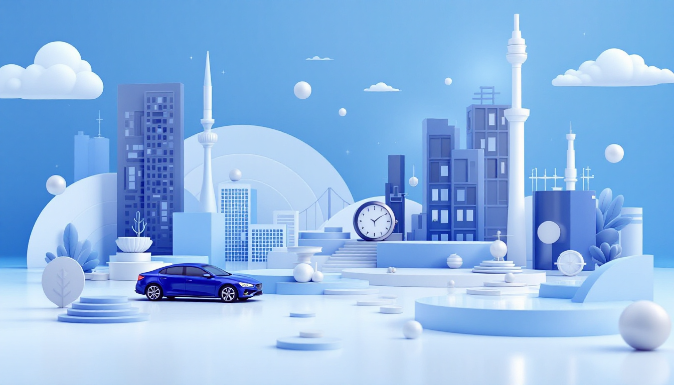 A 3D realistic illustration showing Chainlink's technical analysis against a blue to white gradient.