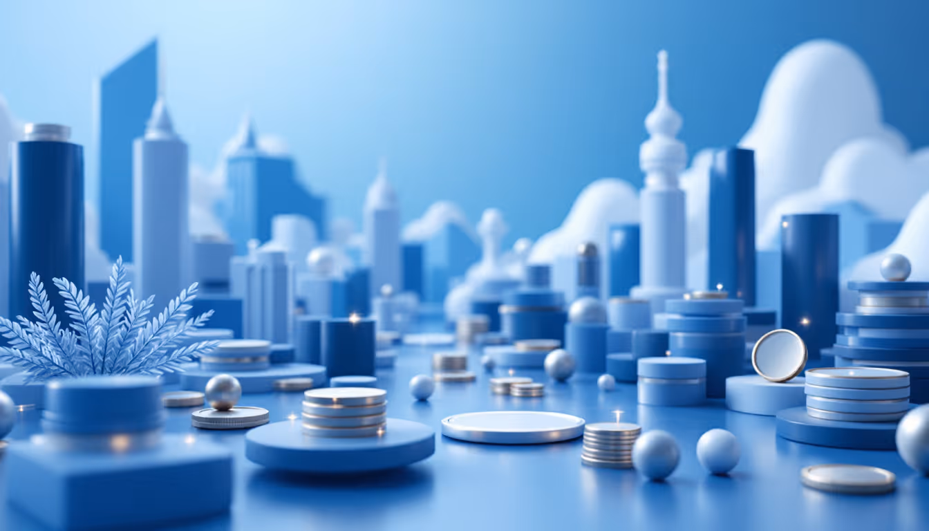 3D illustration featuring a modern skyline, symbolizing Binance's USD1 stablecoin impact on crypto.