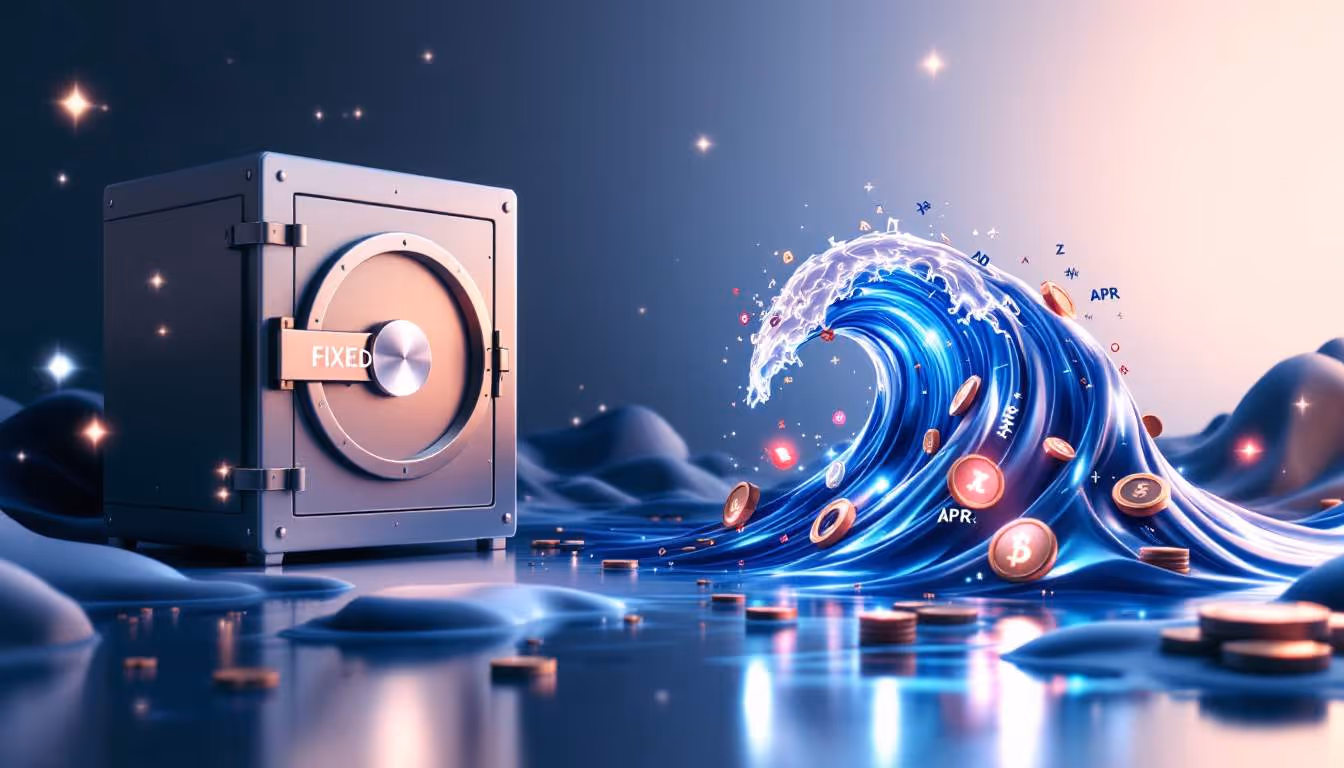 APR Fijos vs. Variables: El Debate del Préstamo Cripto