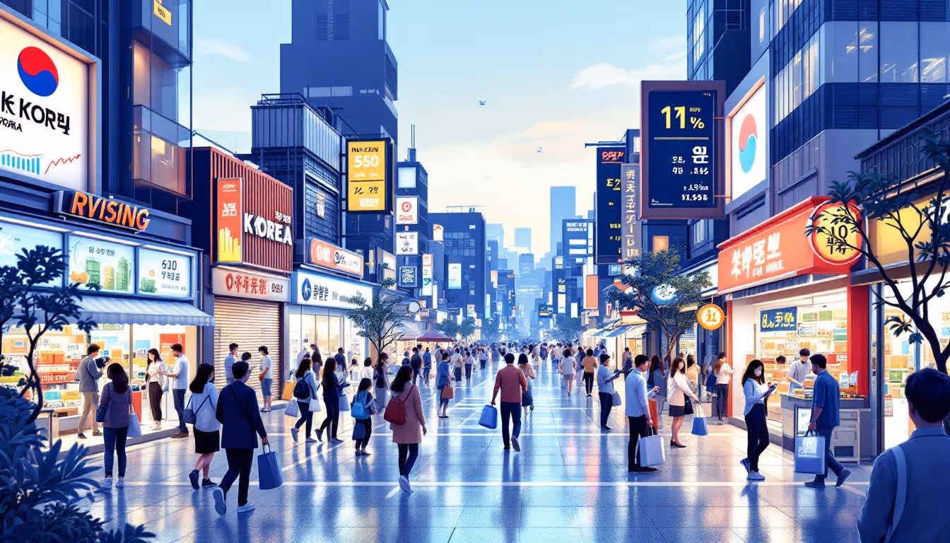 Optimismo del Consumidor a Pesar de la Inflación en Corea del Sur
