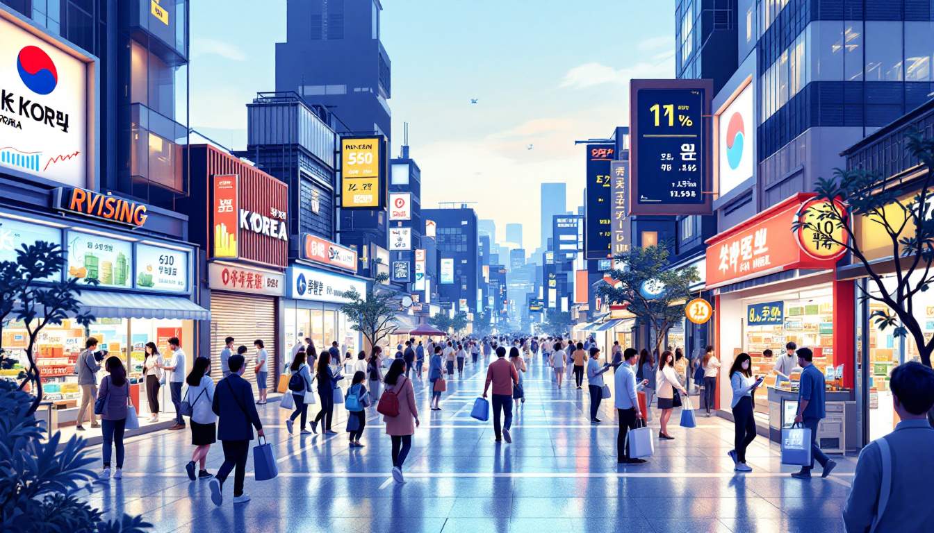 Optimismo del Consumidor a Pesar de la Inflación en Corea del Sur