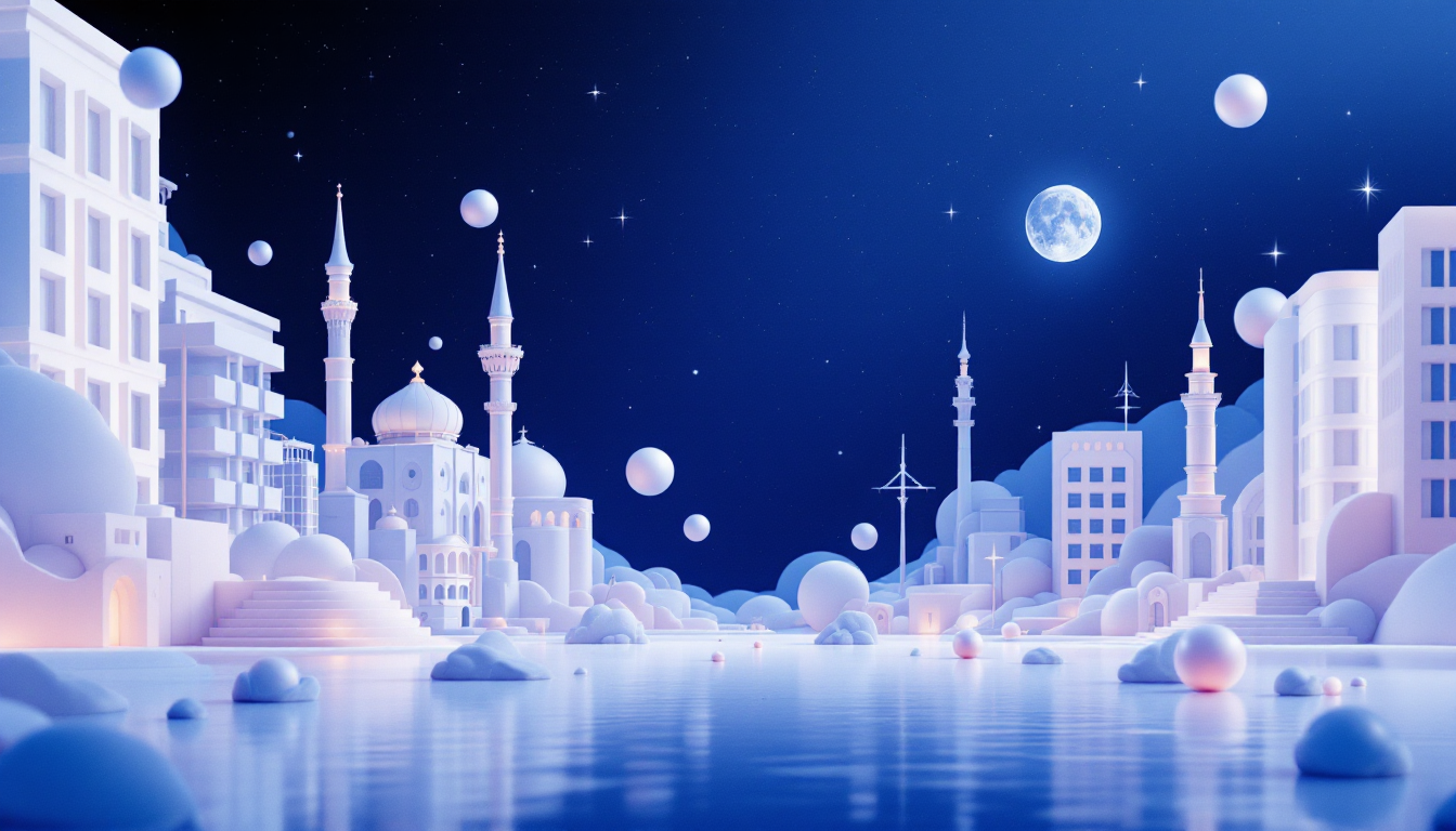 3D illustration exploring differences between Kaspa and Solana cryptocurrencies in an urban setting.