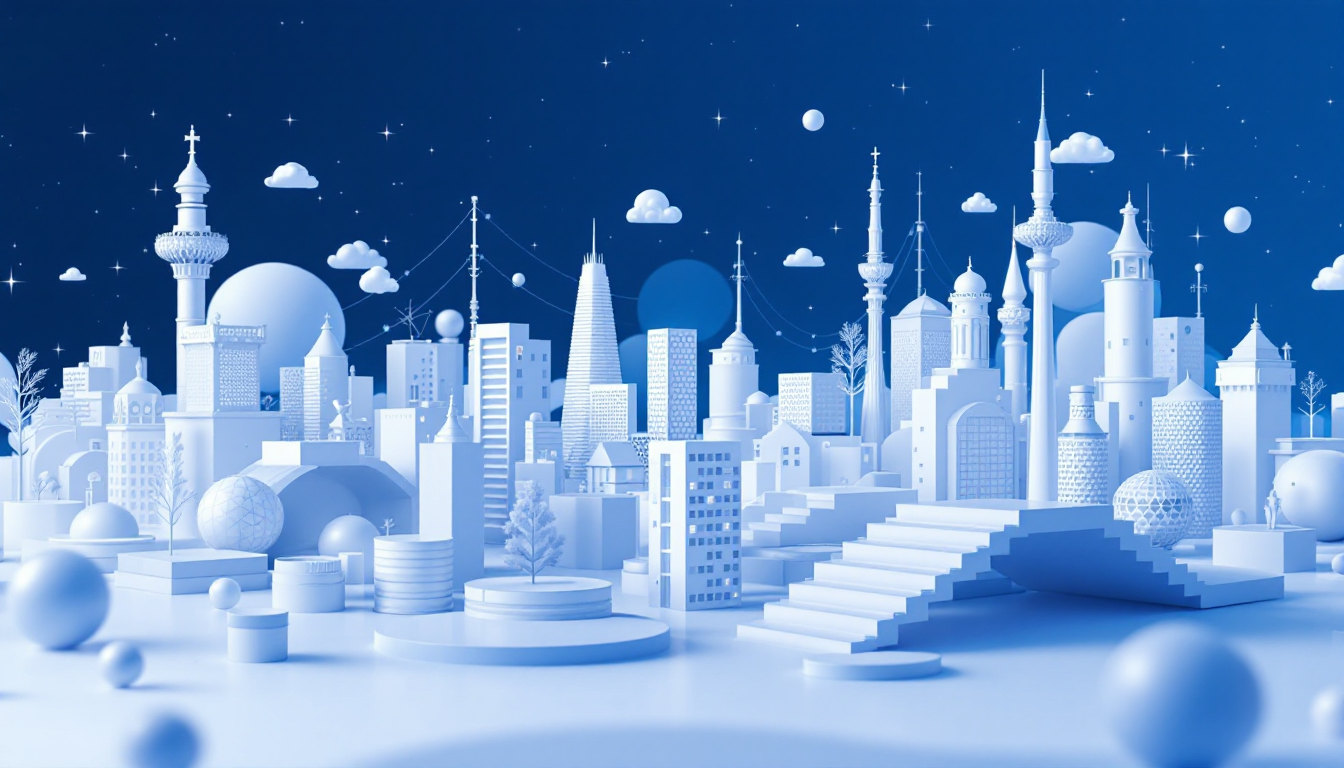 A 3D illustration depicting cryptocurrency opportunities with Tron, Arbitrum, and BlockDAG rewards.
