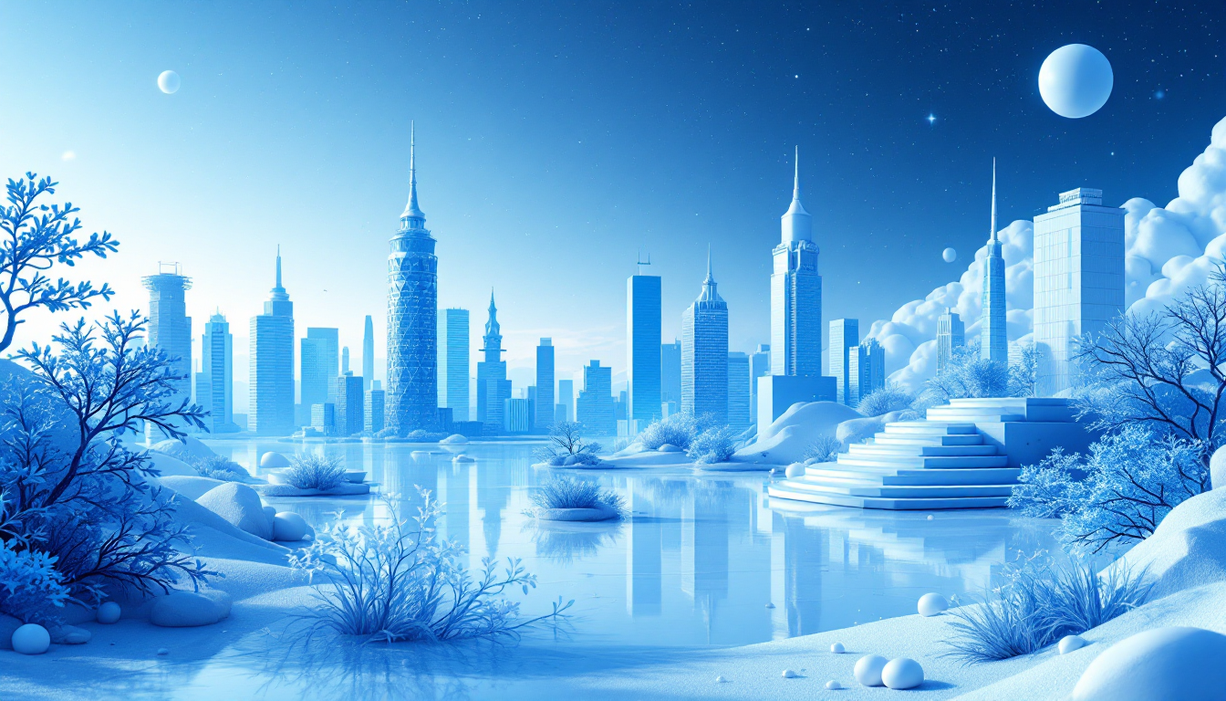 A 3D image depicting Bitcoin's price nearing $79,000 with a futuristic urban skyline backdrop.