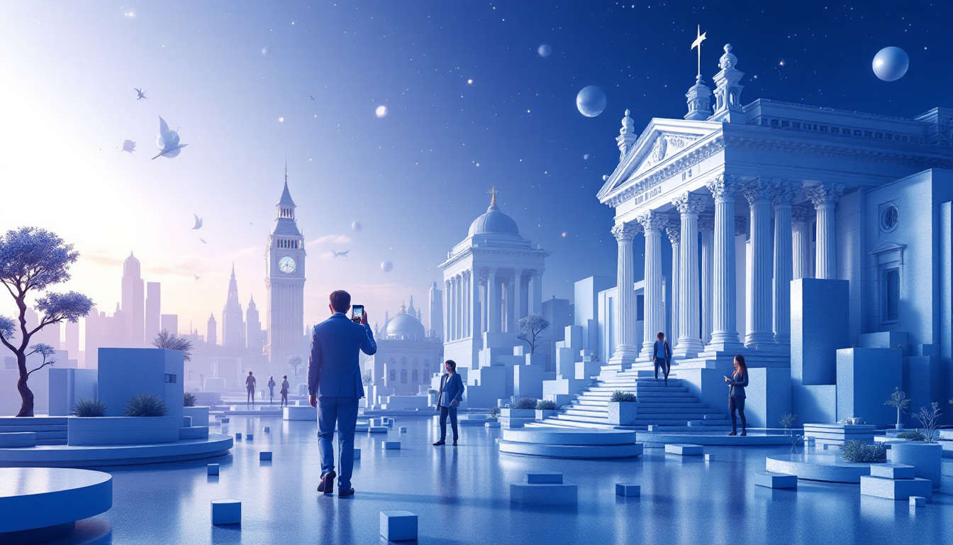 A 3D illustration depicting a calm urban landscape highlighting MetaMask's crypto security incident.