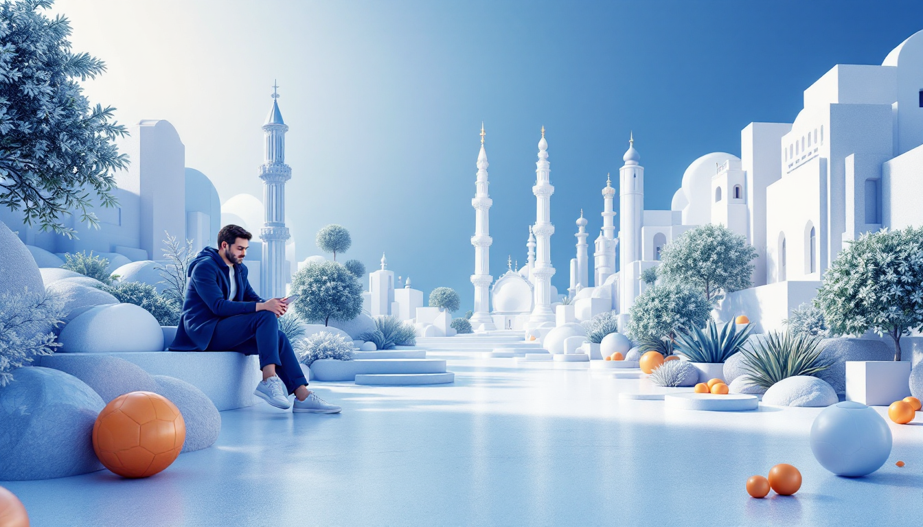 A 3D illustration of HYPE token performance, showcasing price dynamics in a serene urban setting.