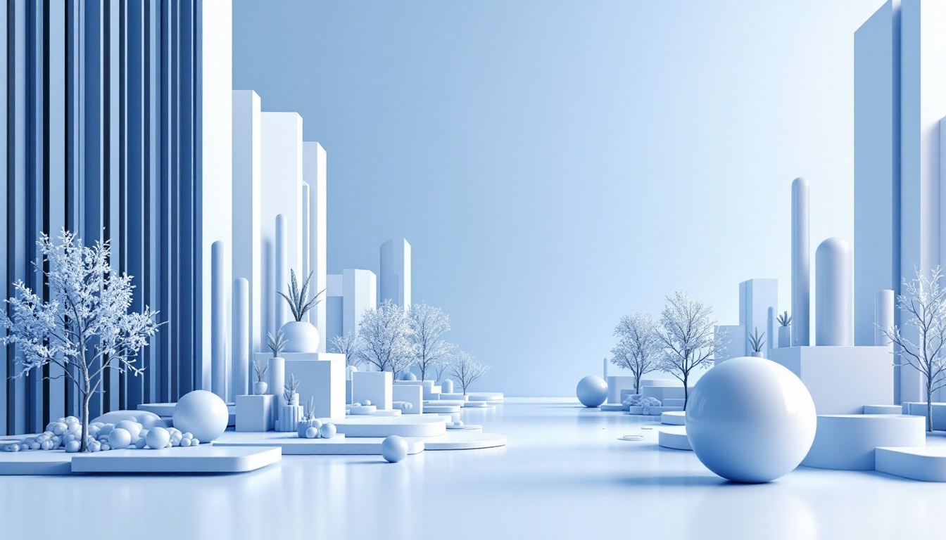 A 3D illustration of XRP's market potential in 2026, featuring a blue to white gradient background.