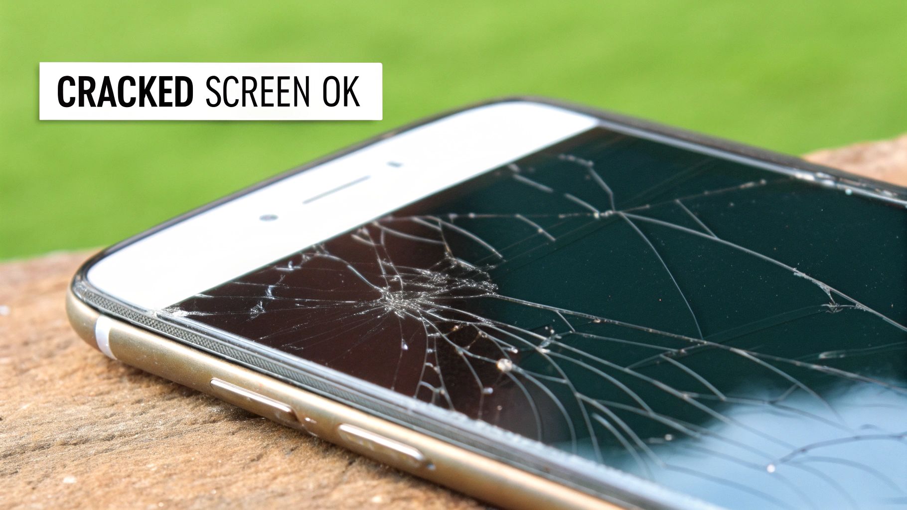 A technician carefully inspecting a smartphone's internal components.