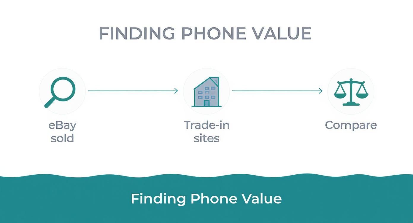 Infographic about how much is my phone worth