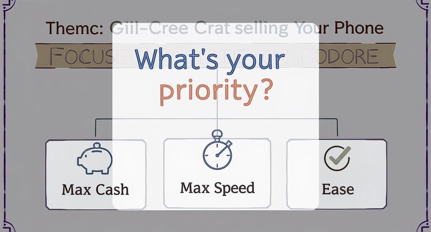 Infographic about best place to sell old phone