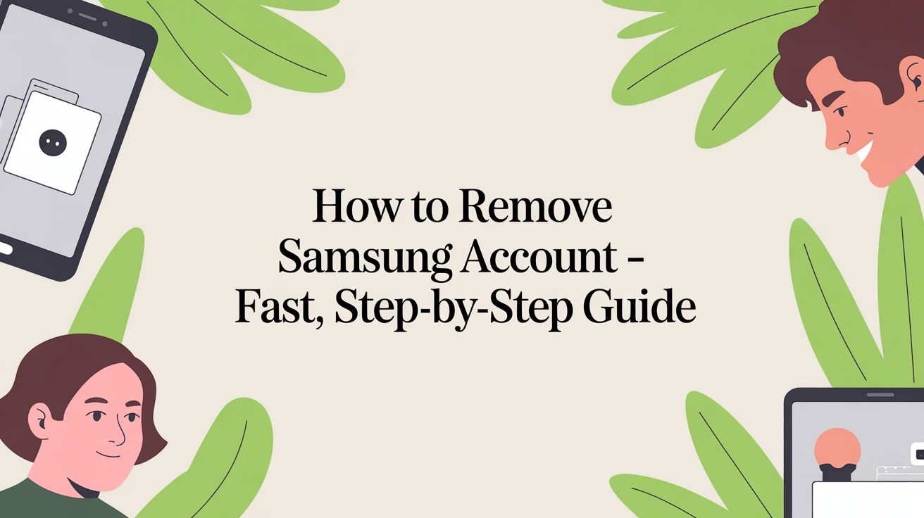 how to remove samsung account - fast, step-by-step guide