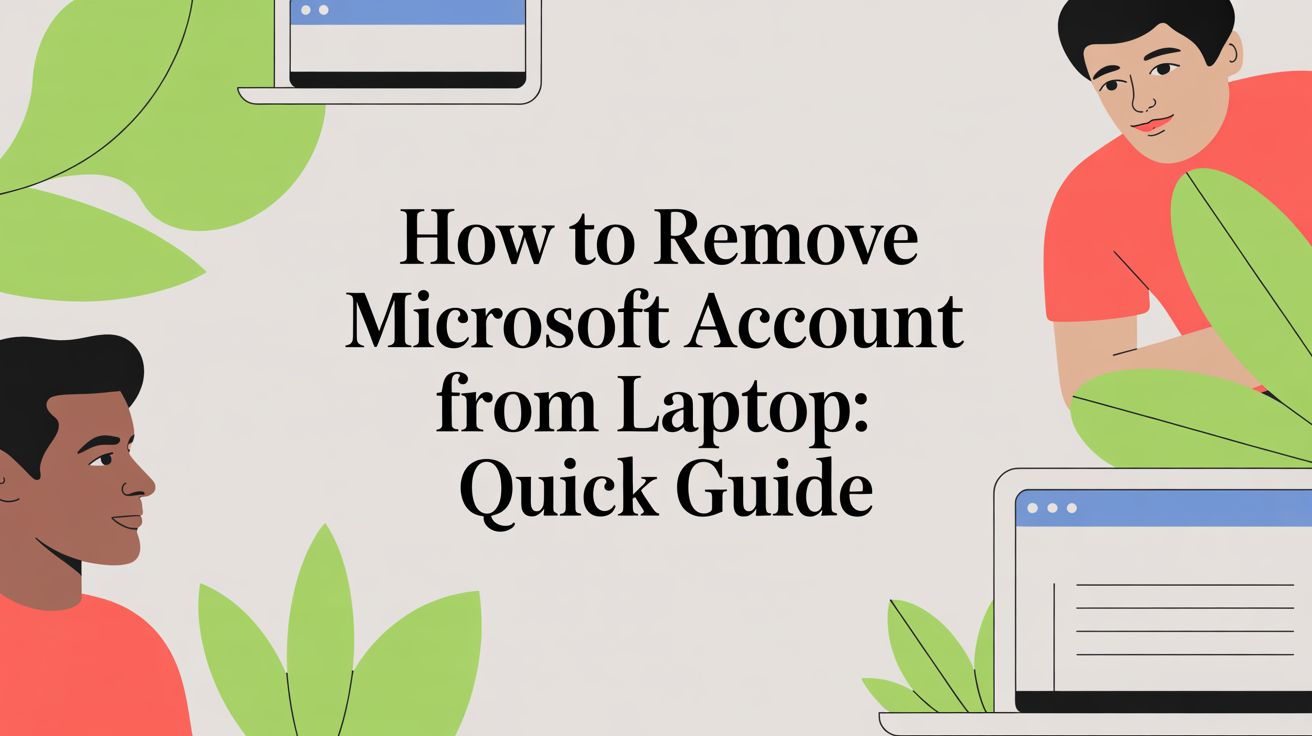 How to remove microsoft account from laptop: a friendly guide