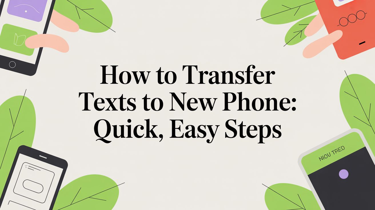 How to Transfer Texts to a New Phone: Quick, Easy Steps