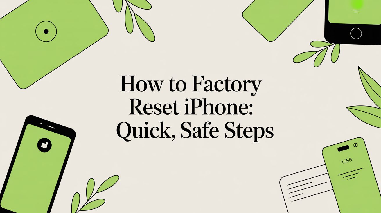how to factory reset iphone: Quick, Safe Steps