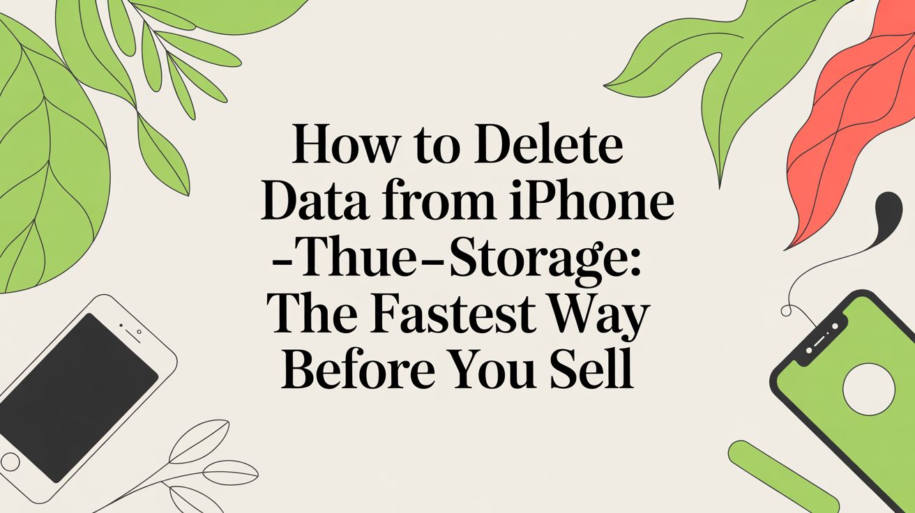 How to Delete Data from iPhone -storage: The Fastest Way Before You Sell