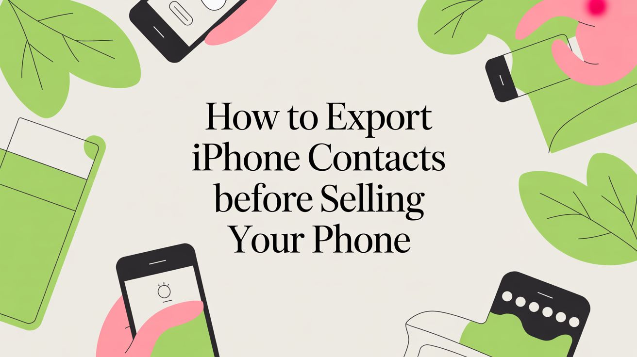 How to Export iPhone Contacts Before Selling Your Phone