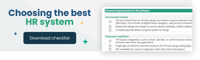 Choosing hr software checklist