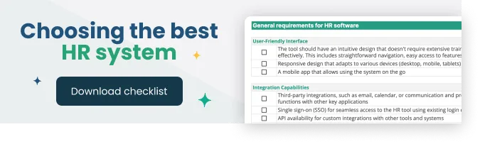 Choosing hr software checklist