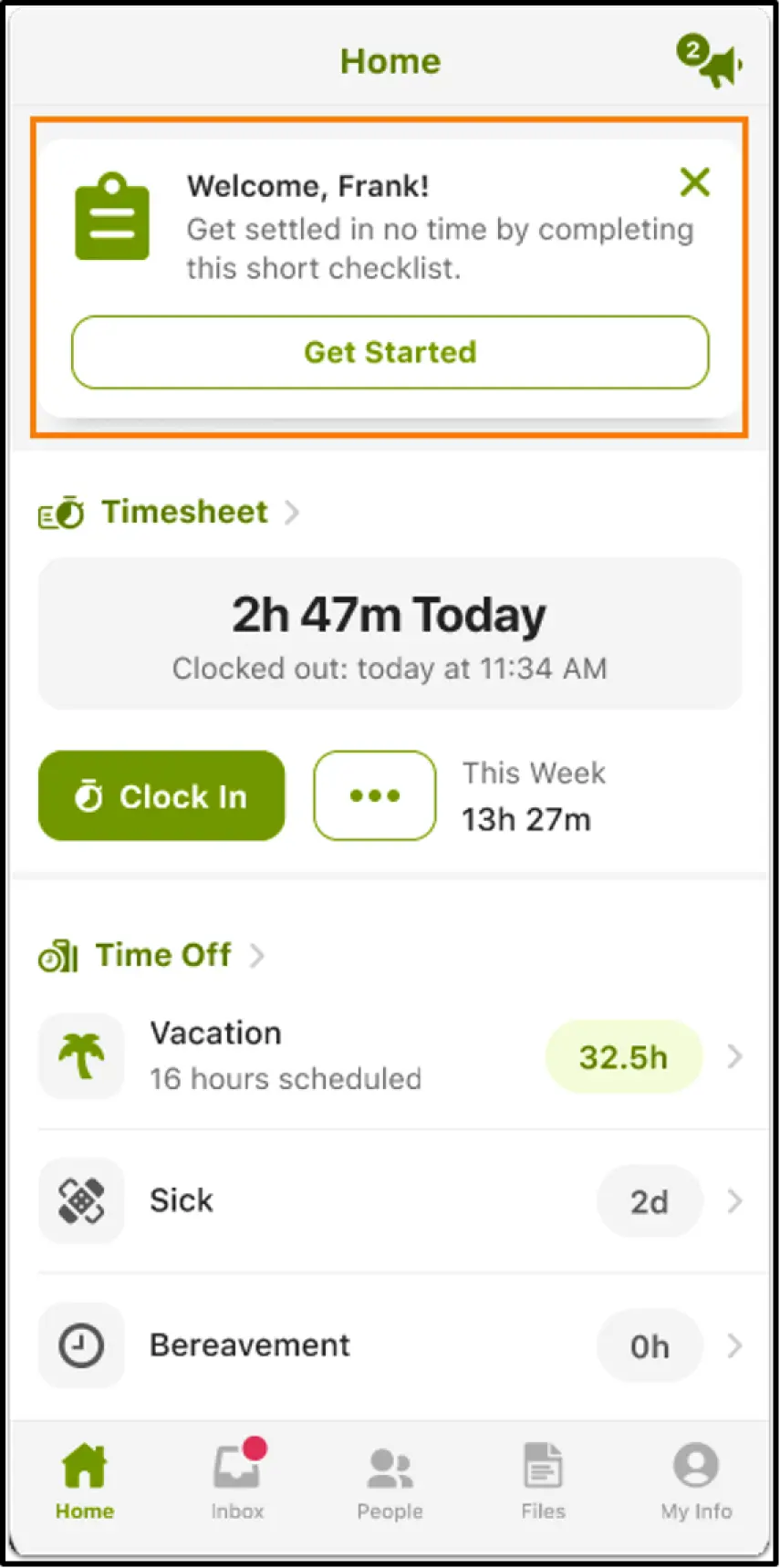 BambooHR’s mobile app allows employees to access all their their HR options on the go.