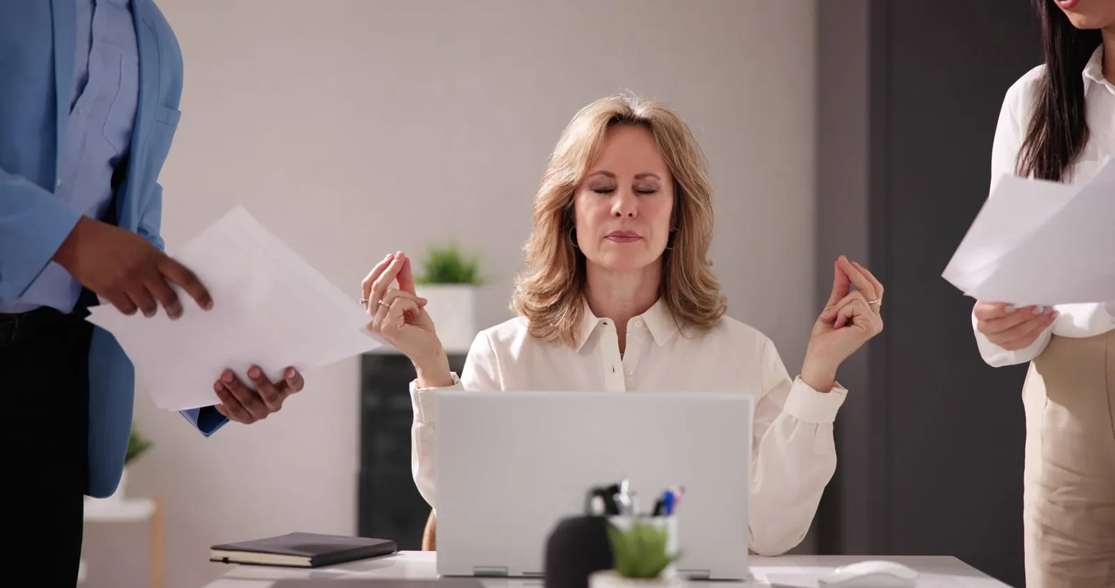 corporate business people stress management