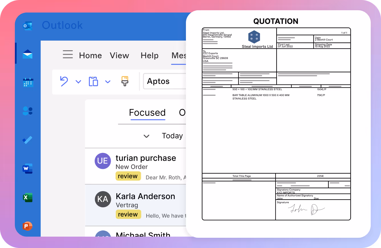 Document data extraction.
