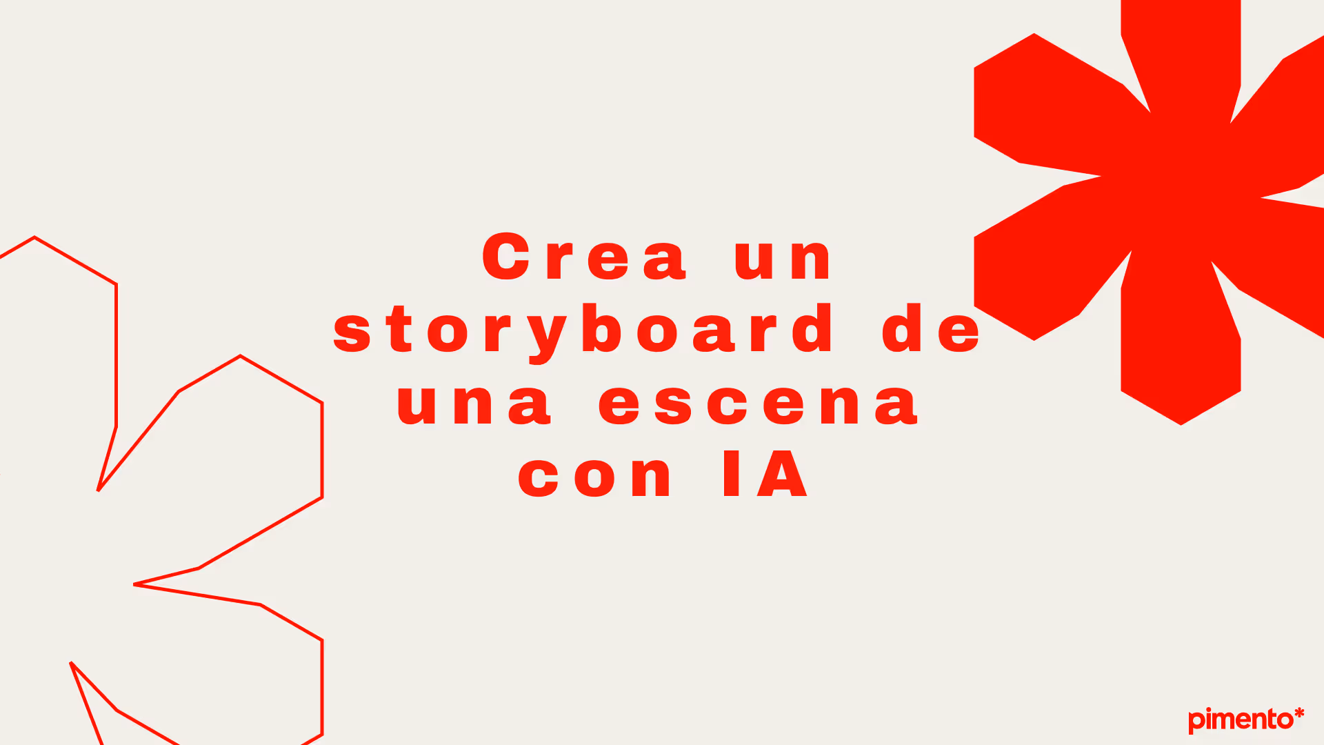Crea un storyboard de una escena con IA