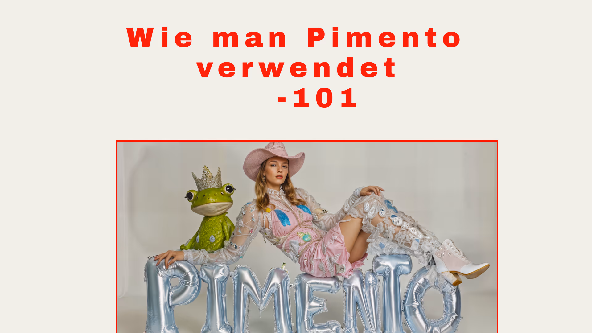 Wie man Pimento verwendet - 101 