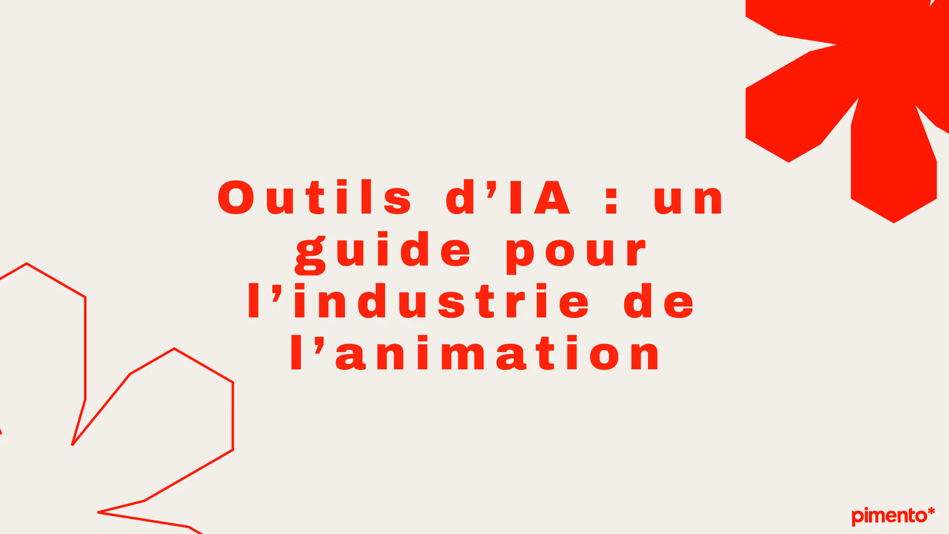 Outils IA : guide pour l’industrie de l’animation