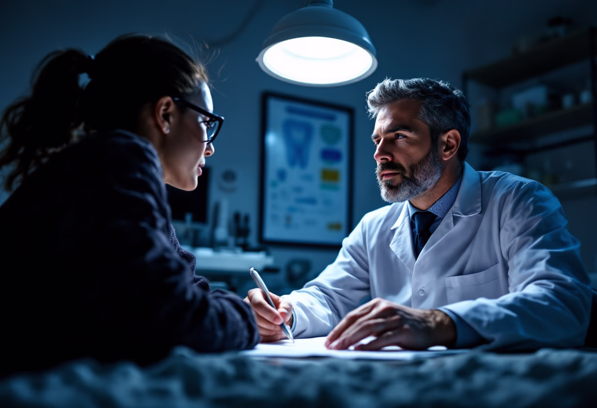 image of patient consultation for a dental office
