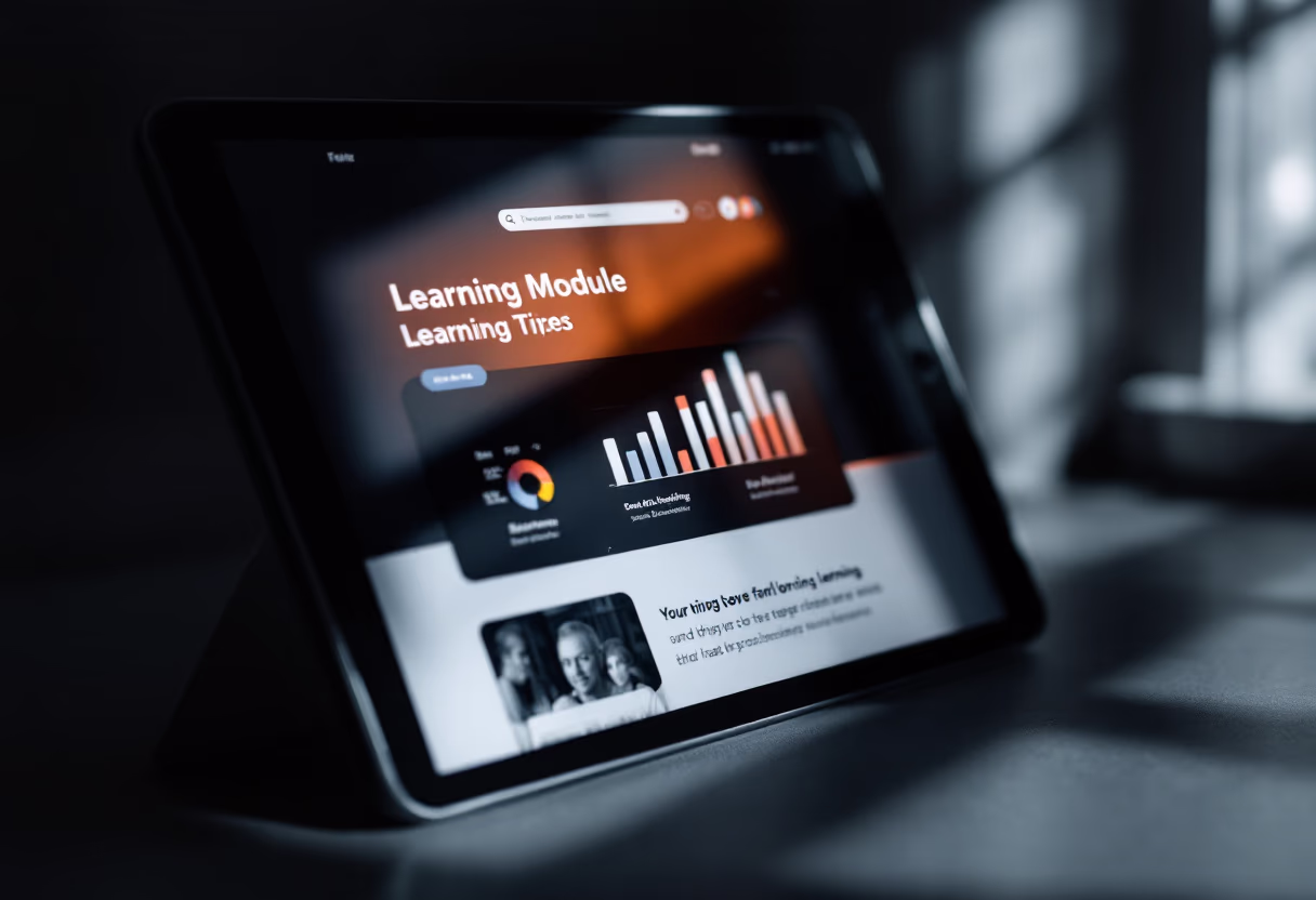 [interface] image of a screenshot of a learning module (for an edtech)