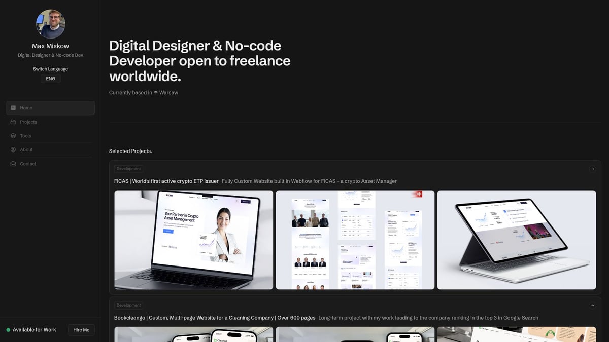Webflow Development Guide: Master Modern Web Design 2025 - Max Miskow: Expert Webflow Solutions