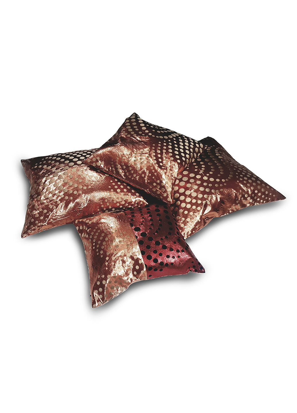 Комплект подушок Горошок, теракот 4шт (п_0689)