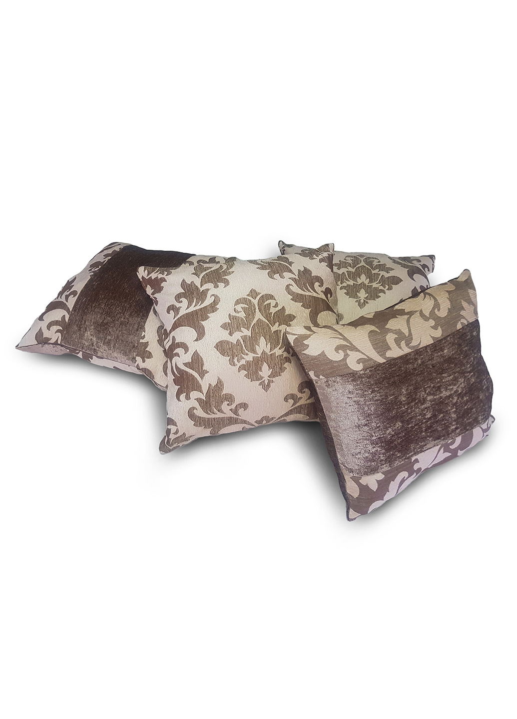 Комплект подушок Дамаск бронзові, 4шт (п_0695)