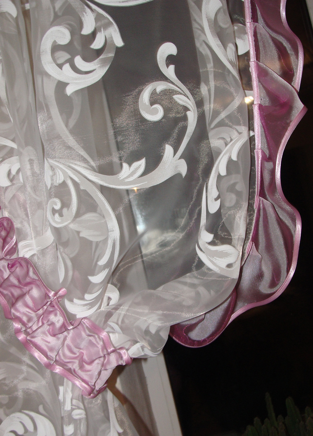 тканина органза крупним планом