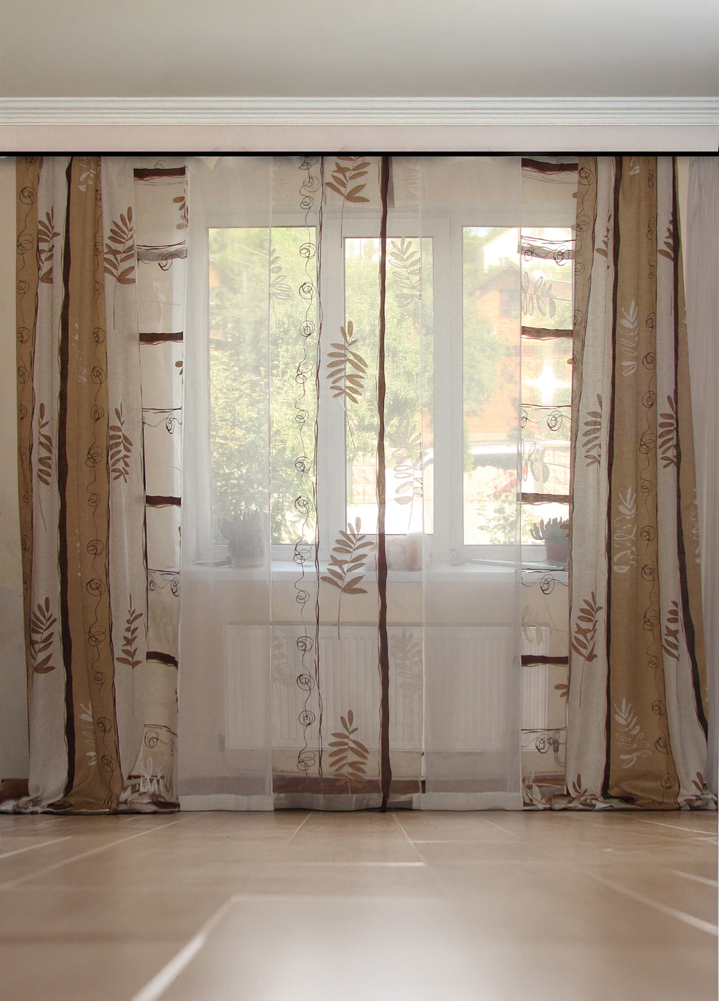 Комплект штор та панельних гардин