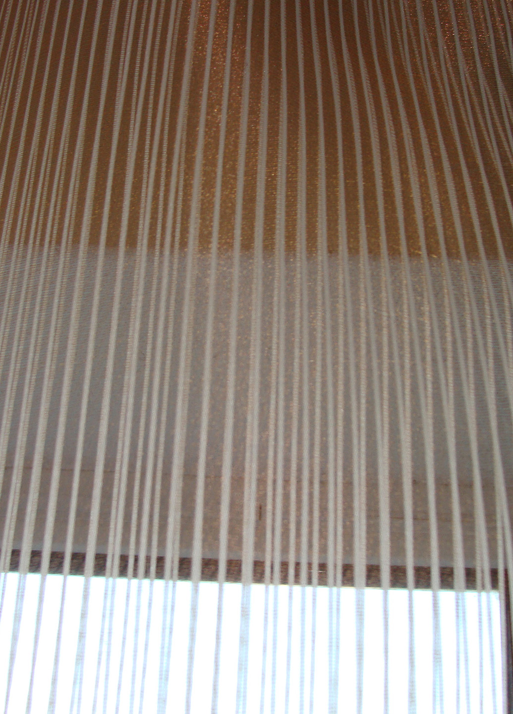 Комплект штору та панельних гардин з органзи 