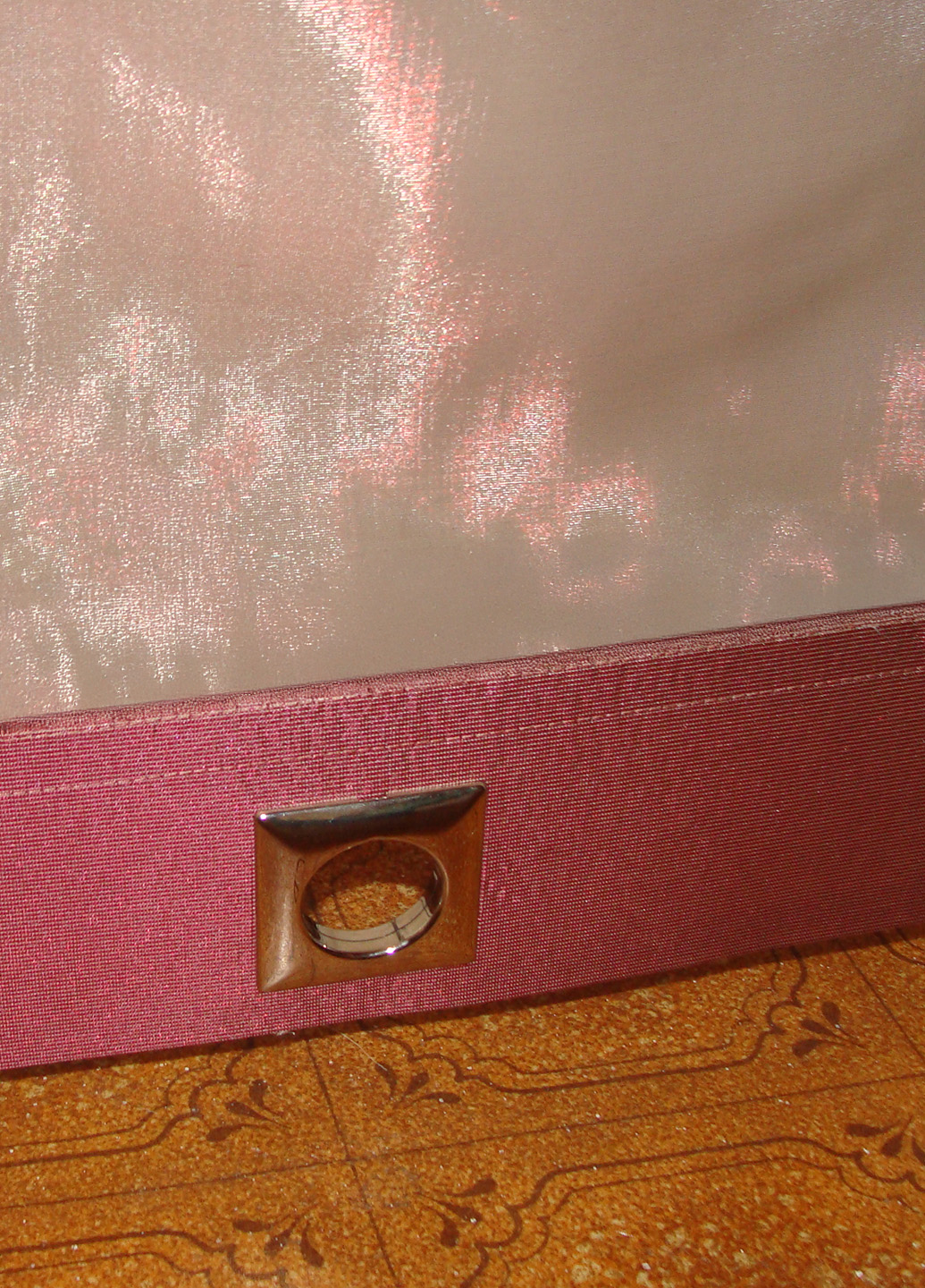 Комплект штору та панельних гардин з органзи та тафти