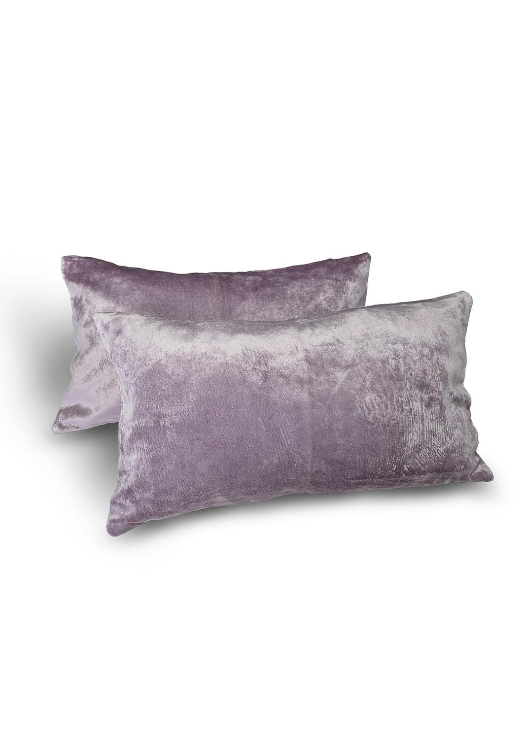 Комплект декоративних подушок Firanka Simple оксамит 45х25см 2шт  бузковий з рожевим (п_0841) 