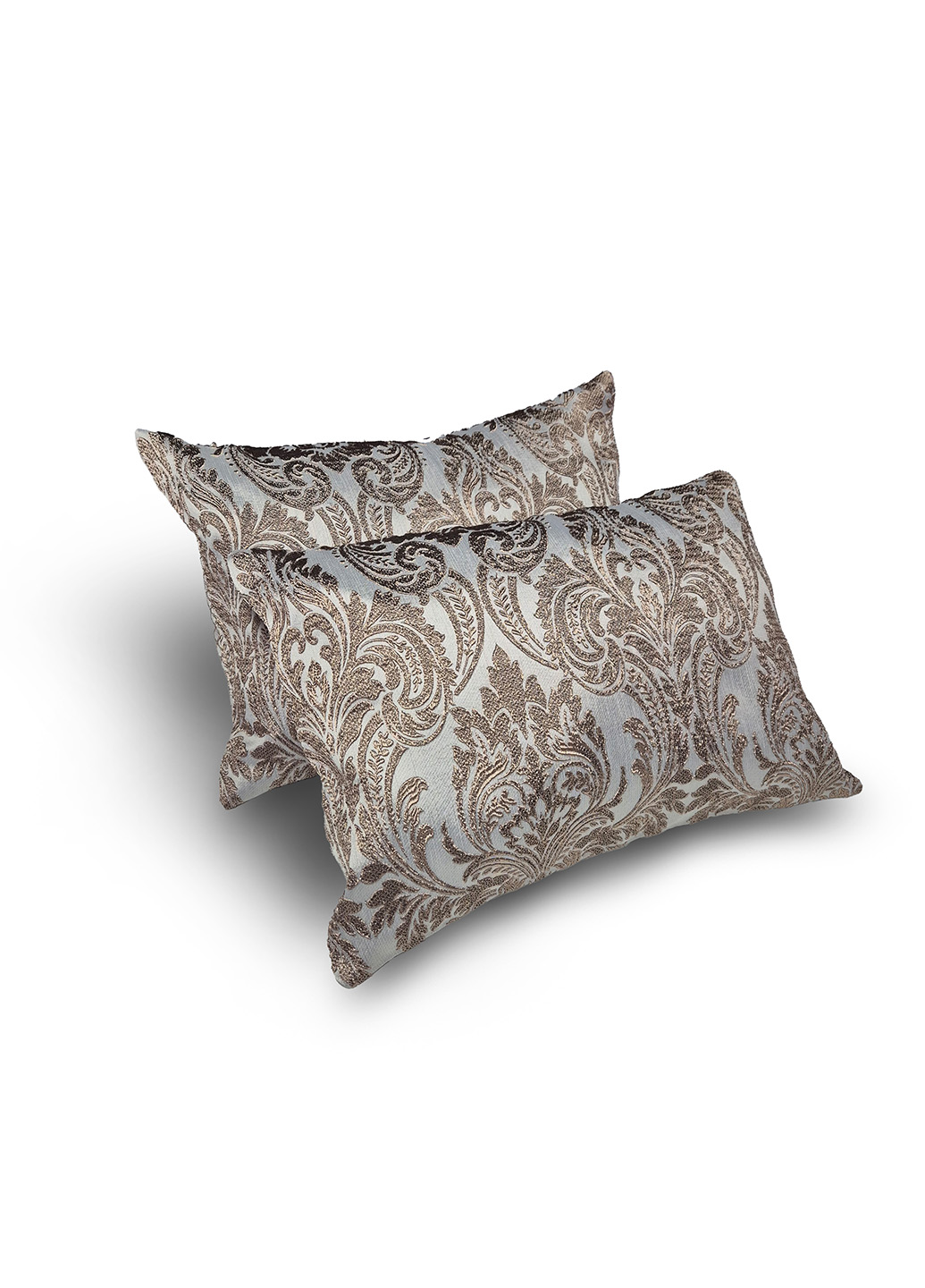Комплект декоративних подушок Firanka Damask і Ромб 47х33см 2шт бежеві (п_0854)