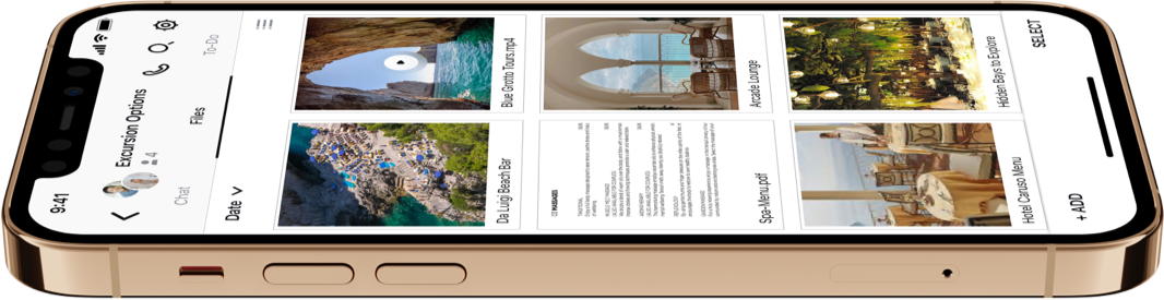 Entourage Collection app on iPhone
