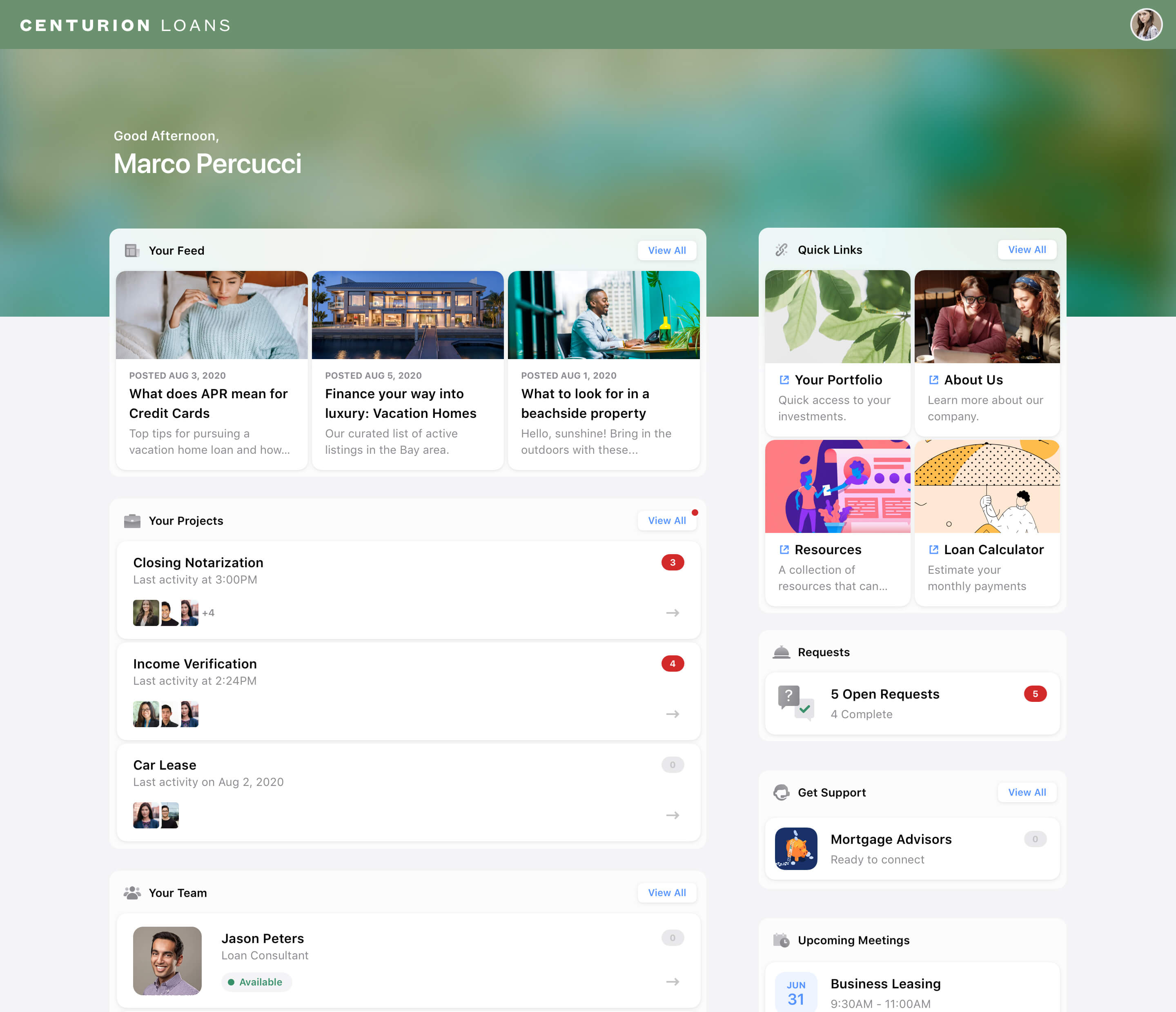 Moxtra-powered portal on web
